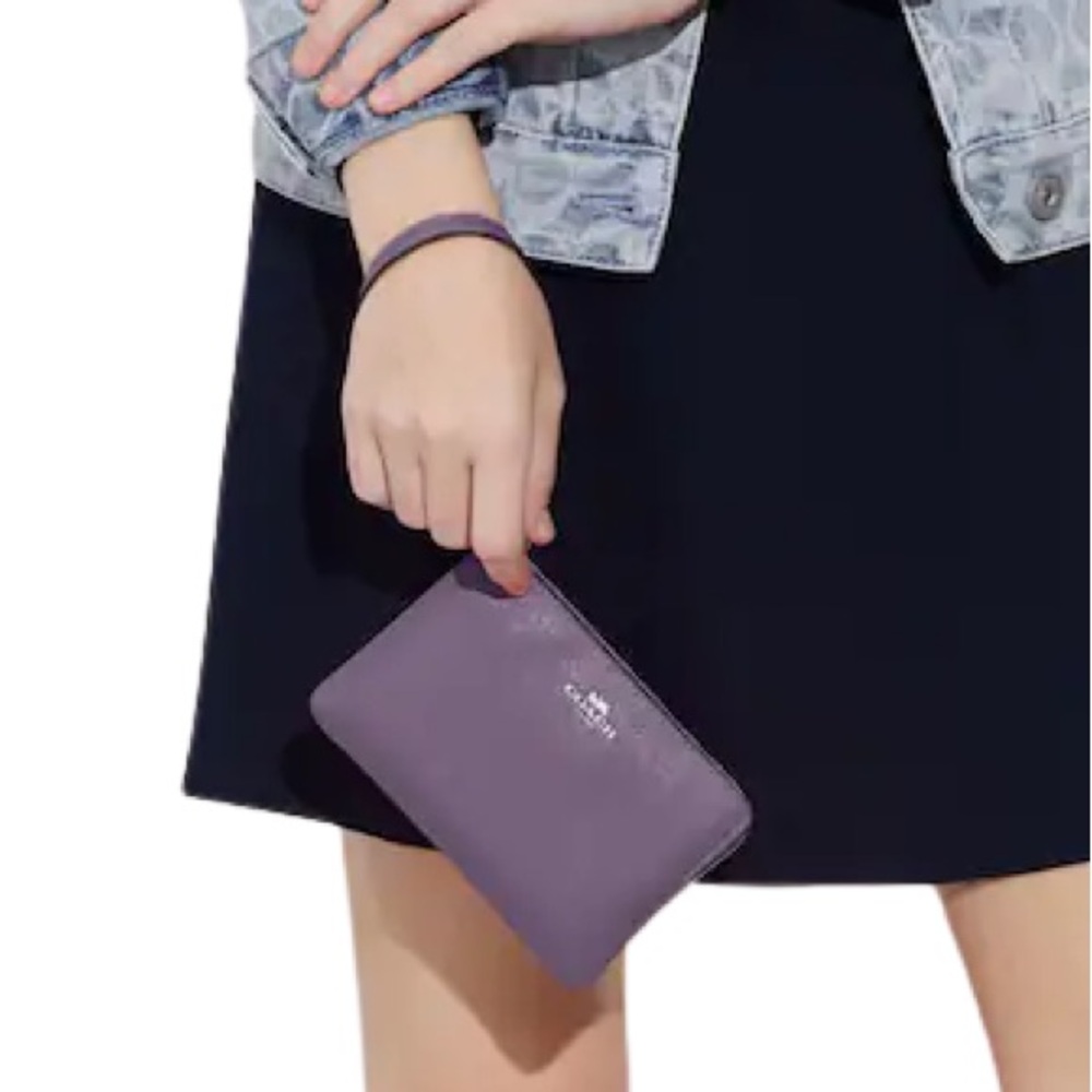 Coach Corner Zip Wristlet - Picture 3 of 8